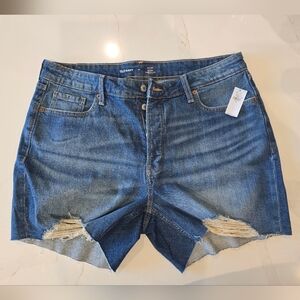 Old Navy Distressed Blue Denim Jean Shorts